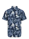 Jack & Jones - Jjhonolulu Aop Shirt Ss - L&uuml;hikeste varrukatega s&auml;rgid - S