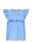 Kids Only - Kmgclare Ss Ruffle Top Wvn - Pluusid ja tuunikad - 128