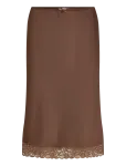 Monki - Satin Lace Midi Skirt - P&otilde;lveni ja midiseelikud - XXS