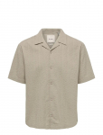 ONLY & SONS - Onscruz Rlx Seersucker Resort Ss Shirt - L&uuml;hikeste varrukatega s&auml;rgid - XXL