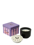 Paddywax - Doftljus Charmed Horseshoe  226 G- Svart Glas Med Lock I Keramik - Tabac & Pine - L&otilde;hnak&uuml;&uuml;nlad - 10.5X10.5X8.3CM