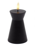 Sirius Home - Nordisk Skulptur, Sille Kegle &Oslash;6,5X10 Cm, Sort - LED-k&uuml;&uuml;nlad - ONE SIZE
