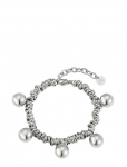 Bud To Rose - Velvet Globe Bracelet Silver - K&auml;eketid - ONE SIZE