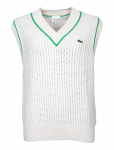 Lacoste - Crochet Effect Chunky Knit Vest - Kootud vestid - L