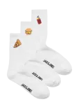 Jack & Jones - Jacfood Tennis Socks 3 Pack - Tavalised sokid - ONE SIZE