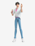 Demon Hunters - Kpop Demon Hunters Saja Boys Jinu &ldquo;Soda Pop" Action Figure - Tegelaskujud - ONE SIZE