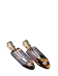 Maanesten - Frea Hair Clip Set Dark Tortoise - Juukseklambrid - ONE SIZE
