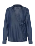 Lexington Clothing - Classic Fit Lyocell Wrap Blouse - Pikkade varrukatega - XS