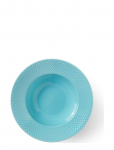 Lyngby Porcel&aelig;n - Rhombe Color Dyb Tallerken&acute; - Supitaldrikud - &Oslash; 24.5 CM