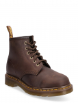 Dr. Martens - 101 Dark Brown Crazy Horse - Madala kontsaga poolsaapad - 41