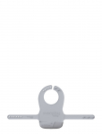 Everyday Baby - Silicone Bib With Belts Quiet Grey - Bibs - ONE SIZE