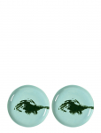 Serax - Plate M Azure Artichoke Green Feast By Ottolenghi Set/2 - Praetaldrikud - &Oslash; 22.5 CM
