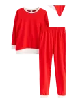 Lindex - Pajama Christmas Santa Gingerb - Pidžaamakomplektid - 92