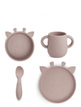 Nuuroo - Lykke Silicone Dinner Set 4-Pack Giraf - &Otilde;htus&ouml;&ouml;gikomplektid - ONE SIZE