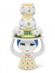 Bj&oslash;rn Wiinblad - Lady With Hat Lysestage H16 Cm Pink - K&uuml;&uuml;nlajalad - 16 cm