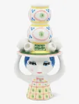 Bj&oslash;rn Wiinblad - Lady With Hat Candle Holder H16 Cm Pink - K&uuml;&uuml;nlajalad - 16 cm