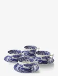 Spode - Blue Italian Breakfast Cup & Saucer 4-Pack - Teetassid - 28 cl