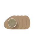 LIND DNA - 4-Set Glass Mat Curve Nupo - Joogialused - 11X13CM