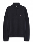 Tommy Hilfiger - Essential Cotton Zip Mock - Poolpika lukuga džemprid - XXL