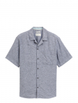 Tom Tailor - Structured Cotton Linen Shirt - L&uuml;hikeste varrukatega s&auml;rgid - S