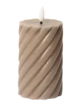C'est Bon - Spiralled Led Pillar Candle - LED-k&uuml;&uuml;nlad - H11CM