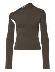 Weekday - Asymmetric Draped Long-Sleeved Top - Pikkade varrukatega - S