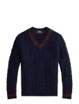 Polo Ralph Lauren - Wool-Cashmere Cricket Sweater - V-kaelusega - XS