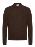 Lindbergh - Lambswool L/S Button Polo - Pikkade varrukatega kootud polos&auml;rgid - M
