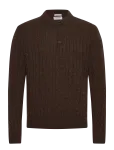 Lindbergh - Lambswool L/S Button Polo - Pikkade varrukatega kootud polos&auml;rgid - M