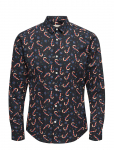 ONLY & SONS - Onself Xmas Aop Slim Poplin Ls Shirt - Vabaaja s&auml;rgid - XS