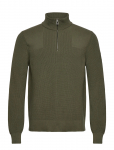 Belstaff - Commander Quarter Zip Jumper Silver Birch - Poolpika lukuga džemprid - XL