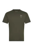 Knowledge Cotton Apparel - Alder Owl Chest Print Tee - Gots/Ve - L&uuml;hikeste varrukatega - M