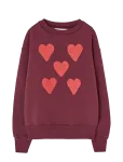 THE ANIMALS OBSERVATORY - Hearts Browned Farnet Bear Sweatshirt - Dressipluusid - 4 Y