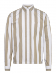 Lindbergh - Bold Striped Cropped Shirt L/S - Vabaaja s&auml;rgid - XL
