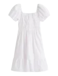 Tommy Hilfiger - Seersucker Puff Sleeves Dress Ss - L&uuml;hikeste varrukatega vabaajakleidid - 164
