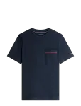 Tommy Hilfiger - Global Stripe Pique Pocket Tee - L&uuml;hikeste varrukatega - M