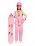 Barbie - Careers Snowboarder Doll In Pink Jacket With 10+ Accessories Including Color-Change Snowboard - Nukud - ONE SIZE