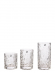 ERNST - Ernst Vase/Candleholder 3-Set Patterned Glass - Teek&uuml;&uuml;nlajalad - ONE SIZE