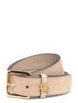 Lauren Ralph Lauren - Logo-Keeper Suede Belt - Taljev&ouml;&ouml;d - XL
