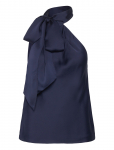 Lauren Ralph Lauren - Charmeuse Tie-Neck Halter Top - Varrukateta - 40