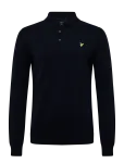 Lyle & Scott - Cotton Merino Long Sleeve Knitted Polo - Pikkade varrukatega - L