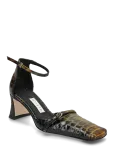 MIISTA - Agna Khaki Snake Mini Buckled Mary Jane Court Shoes - Kontsakingad - 40