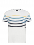 Armor Lux - Placed Striped T-Shirt - L&uuml;hikeste varrukatega - L