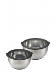 Dorre - Belle Bowl 2 Pcs 4L And 3L Stainless Steel Plastic Lid - Segamiskausid - 24X 24X 12