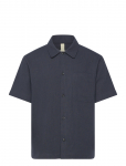 Brixtol Textiles - Frank S/S Linen Dark Navy - L&uuml;hikeste varrukatega s&auml;rgid - XL