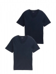Tom Tailor - Double Pack V-Neck Tee - L&uuml;hikeste varrukatega - XXL