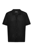 NEUW - Cave Lace Knit Shirt Black - L&uuml;hikeste varrukatega kootud polos&auml;rgid - XL