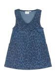 The New - Tnstpearl S_L Denim Dress - Varrukateta vabaajakleidid - 98
