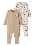 Name It - Nbnnightsuit 2P Zip Ff Sloth Noos - Pidžaama kombinesoonid - 62
