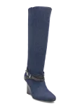 Ganni - Kat Slim Slouchy Boot Denim - P&otilde;lveni saapad - 38